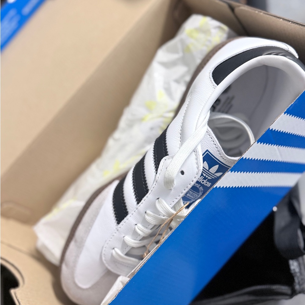 Adidas White and Black Classic Sneakers